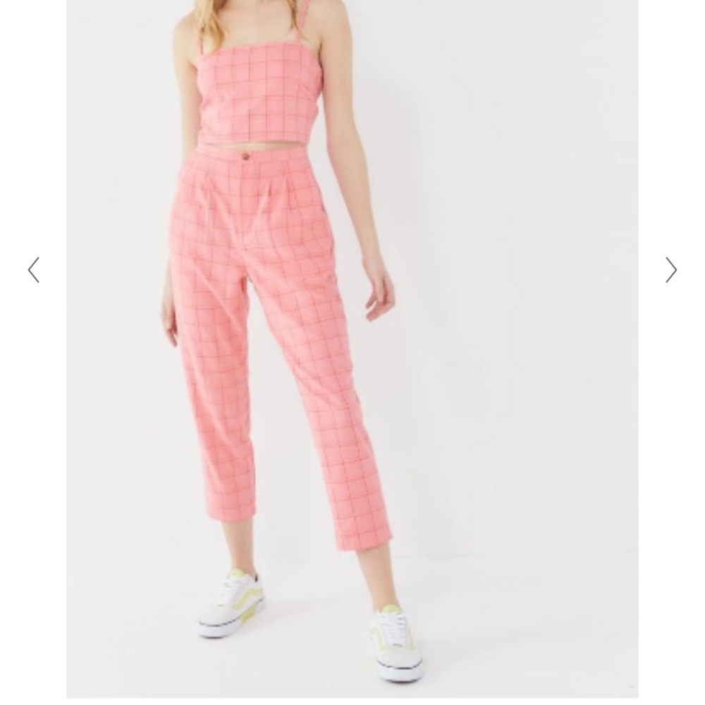 Urban Outfitters Watermelon Plaid Pants XS